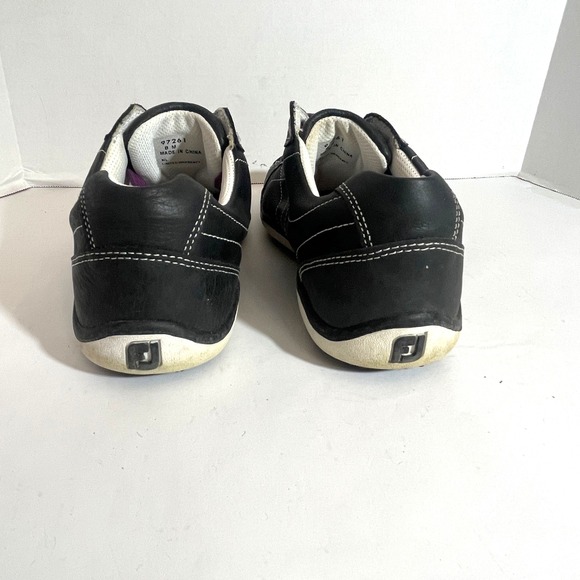 Footjoy Women's 8 LoPro Collection Spikeless Leather Golf Sneaker Shoes Black - Picture 5 of 8